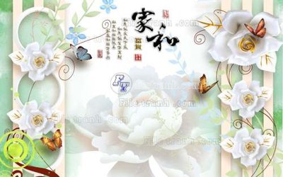 Tải file File tranh in tường giả ngọc GN2069 (PSD) cho in ấn quảng cáo