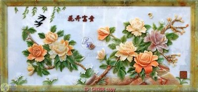 Download file gốc File tranh giả ngọc GN208 (in mica) 3D