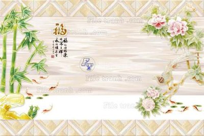 File gốc File tranh in tường giả ngọc GN2180 (cho in ấn) từ kho Filetranh