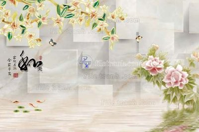 File ảnh File tranh in tường giả ngọc GN2182 (gốc) in quảng cáo ngoài trời