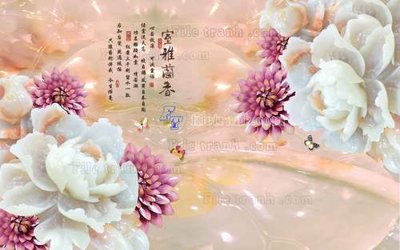 Download file gốc File tranh in tường giả ngọc GN2203 (dùng cho in ấn)