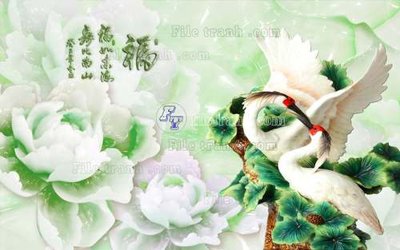 File ảnh gốc File tranh in tường giả ngọc GN2217 không vỡ nét