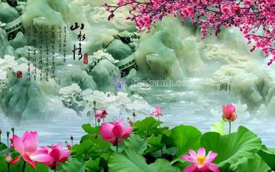 File gốc File tranh in tường giả ngọc GN2271 (in 3D) nghệ thuật