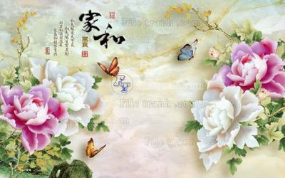 File gốc File tranh in tường giả ngọc GN2293 (trang trí) phòng làm việc