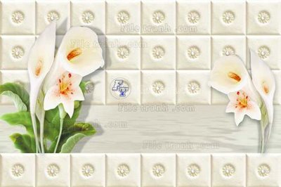 File gốc File tranh in tường giả ngọc GN2296 (trang trí) cho phòng khách