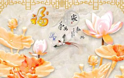 File ảnh File tranh in tường giả ngọc GN2307 (gốc) in backdrop sự kiện