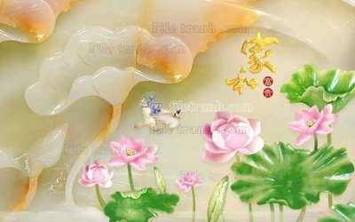 File tranh File tranh in tường giả ngọc GN2316 (bản gốc) treo quán cafe