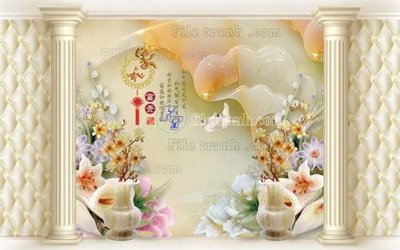 File tranh File tranh in tường giả ngọc GN2329 (gốc) in film