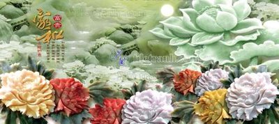 File tranh File tranh in tường giả ngọc GN2360 (gốc) chủ đề thiên nhiên