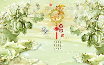 File gốc File tranh in tường giả ngọc GN2363 cho in ấn và thiết kế