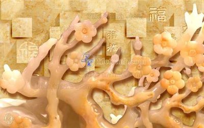 Tải file File tranh in tường giả ngọc GN2380 (ảnh gốc) in tranh kính