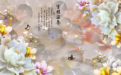 Tải file File tranh in tường giả ngọc GN2391 (gốc) làm file thiết kế