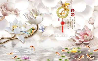 File in mica File tranh in tường giả ngọc GN2392 (ảnh gốc) đẹp