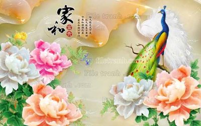 File gốc File tranh in tường giả ngọc GN2396 (phong cách) cổ điển