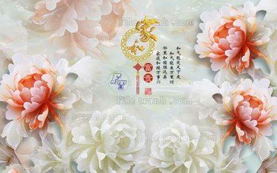 File gốc File tranh in tường giả ngọc GN2403 (thiết kế) độc quyền