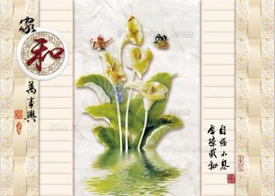 File gốc File tranh in tường giả ngọc GN2418 (in lụa) tranh mã đáo