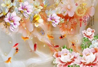 File in trần File tranh in tường giả ngọc GN2436 (file gốc) phong thủy