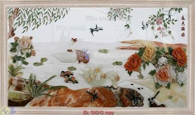 File gốc File tranh giả ngọc GN243 (in lụa) tranh mã đáo