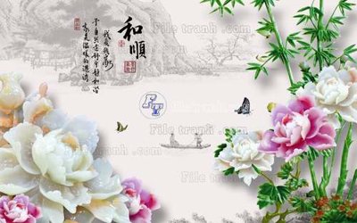 File in ấn File tranh in tường giả ngọc GN2453 (bản gốc) chất lượng cao