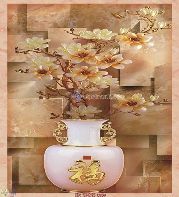 File PSD File tranh giả ngọc GN245 (nguyên bản) cho thiết kế