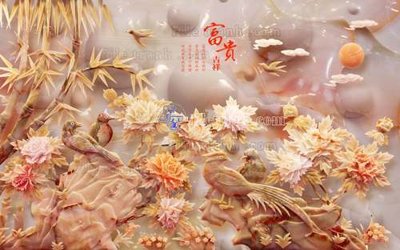 Download file gốc File tranh in tường giả ngọc GN2471 (in mica) trang trí