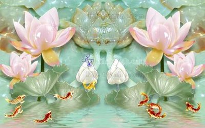 File in trần File tranh in tường giả ngọc GN2489 (bản gốc) đại dương