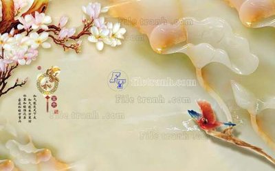 File ảnh File tranh in tường giả ngọc GN2490 (gốc) in quảng cáo ngoài trời