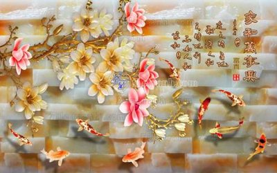 File gốc File tranh in tường giả ngọc GN2496 (in ấn) màu sắc trung thực