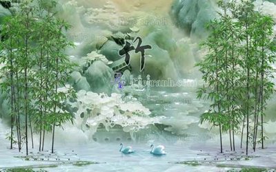 File ảnh gốc File tranh in tường giả ngọc GN2504 không vỡ nét