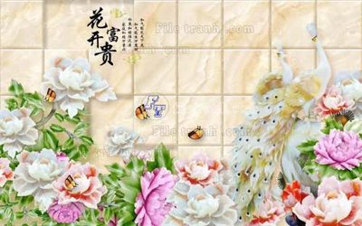 File gốc File tranh in tường giả ngọc GN2537 (thiết kế) cho in ấn