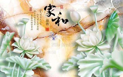 File gốc File tranh in tường giả ngọc GN2571 (in lụa) chi tiết cao