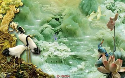 File gốc File tranh giả ngọc GN304 (in mica) cắt laser