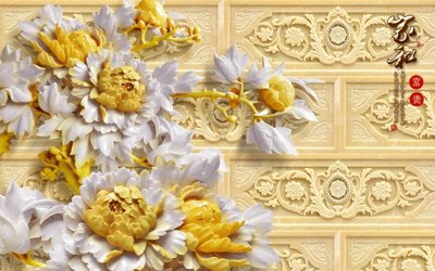 File gốc File tranh in tường giả ngọc GN3163 (AI/EPS) cho in ấn