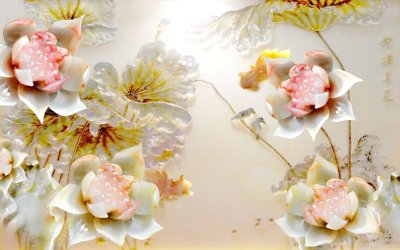 File gốc File tranh in tường giả ngọc GN3171 (trang trí) phòng ngủ