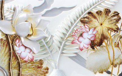 File in lụa File tranh in tường giả ngọc GN3177 (tân cổ điển) File tranh in tường giả ngọc GN3177