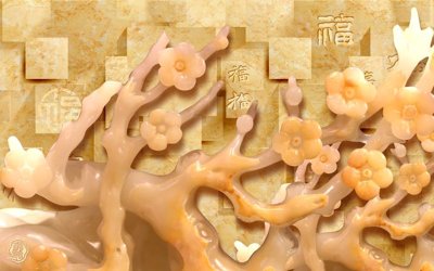 File tranh gốc PSD File tranh in tường giả ngọc GN3318 còn nguyên layer