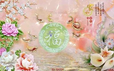 File in trần File tranh giả ngọc GN334 (file gốc) phong thủy