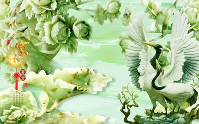 File PSD File tranh in tường giả ngọc GN3426 (gốc) nhiều lớp (multi-layer)