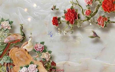 File gốc File tranh giả ngọc GN343 (chủ đề hiện đại) trang trí