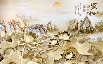 File tranh File tranh in tường giả ngọc GN3468 (file gốc) chuẩn màu in