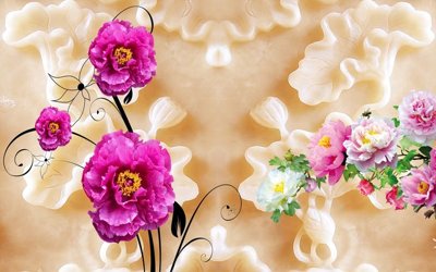 File ảnh gốc File tranh in tường giả ngọc GN3668 (chuyên in mica)