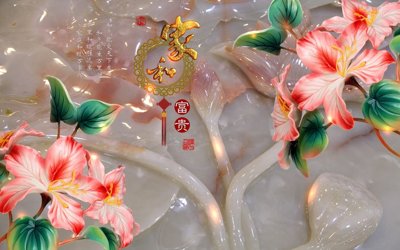 File ảnh File tranh in tường giả ngọc GN3671 (gốc) in decal dán tường