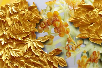 File gốc File tranh in tường giả ngọc GN3736 (in 3D) cho trang trí