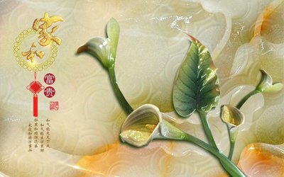 Download file gốc File tranh in tường giả ngọc GN3771 (in lụa) tranh 3D