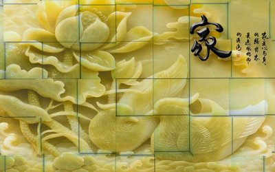 Tải file File tranh in tường giả ngọc GN3776 (PSD) cho in ấn quảng cáo