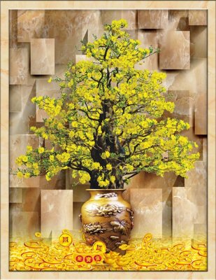 Tải file File tranh in tường giả ngọc GN3840 (gốc) làm tranh trang trí