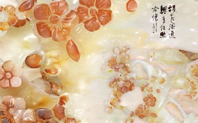 File gốc in ấn File tranh in tường giả ngọc GN3880 chất lượng vượt trội