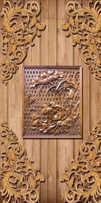 File in trần File tranh in tường giả ngọc GN3938 (bản gốc) hoa văn