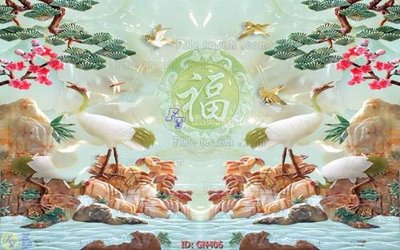 File tranh File tranh giả ngọc GN406 (bản gốc) in lụa dán tường