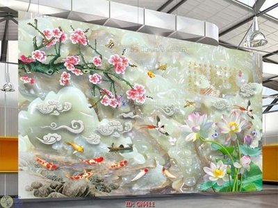 File in trần File tranh giả ngọc GN411 (file gốc) xuyên sáng